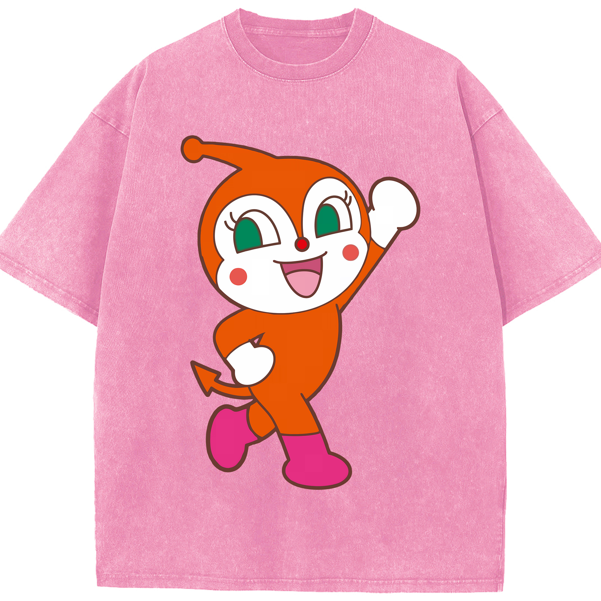 （画像用） アンパンマン Anpanman 綿100% ヴィンテージ風 半袖Tシャツ（フロントプリント）